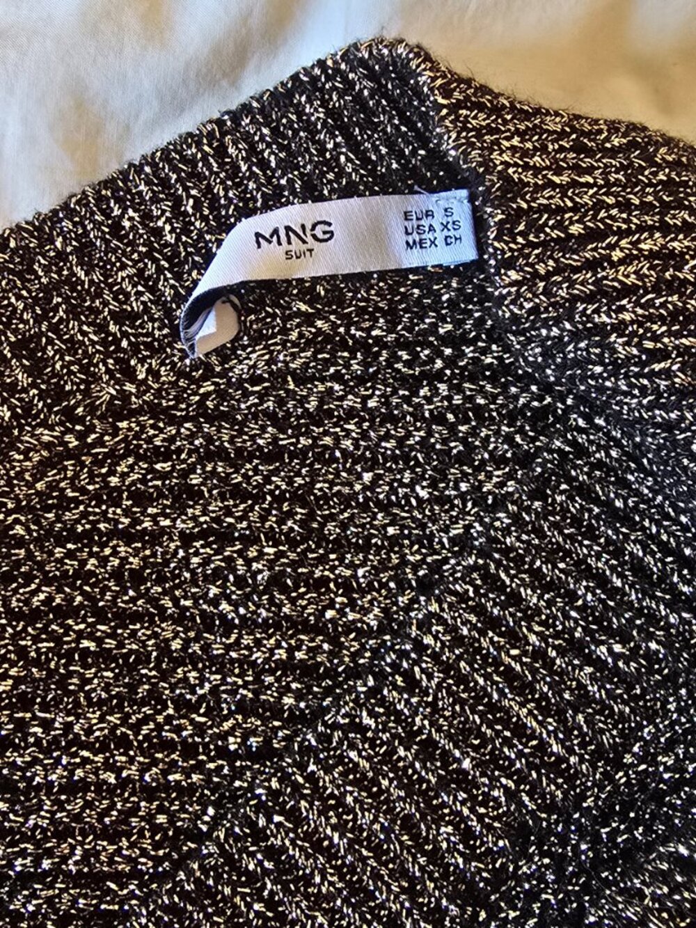Metallic One Shoulder Sweater - Picture 5 of 5